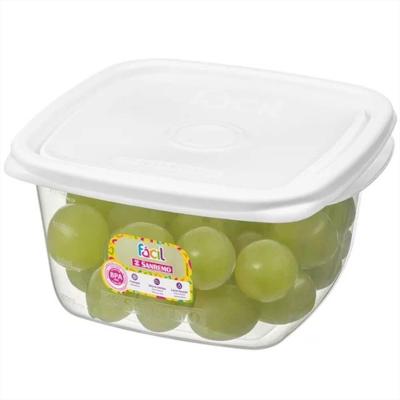 Pote Quadrado Cores Sortidas 800ml - 125-6 - Sanremo Pote Quadrado 800ml Ref.125-6 Sanremo