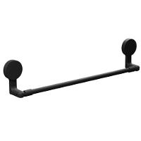 Porta Toalha 58,5x5,4x11,8cm Com Adesivo Preto Fosco - Ad4-pt*pr-fos - Astra - 1