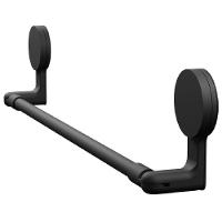 Porta Toalha 58,5x5,4x11,8cm Com Adesivo Preto Fosco - Ad4-pt*pr-fos - Astra - 3