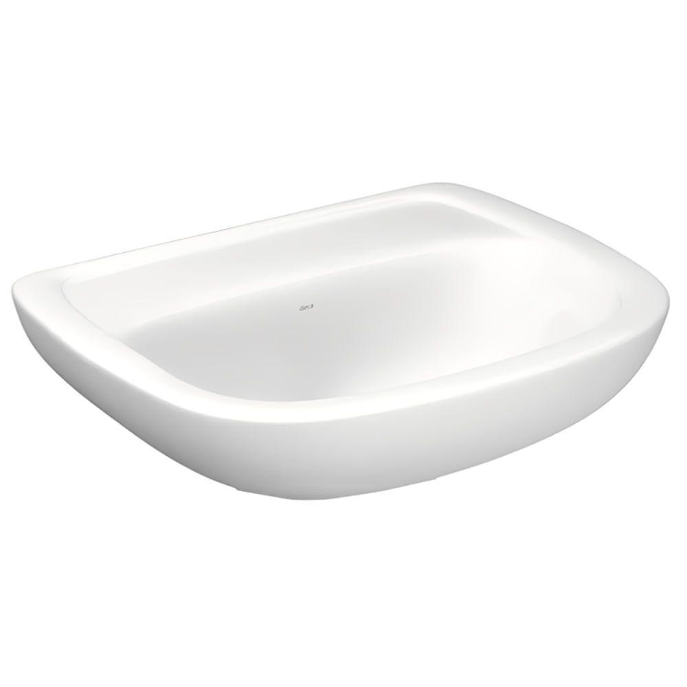 Kit Lavatório Vogue Plus-aspen 45,5x35,5cm Com Coluna Branco - Deca Kit Lavatorio Com Coluna Aspen - 3