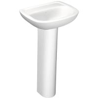 Kit Lavatório Vogue Plus-aspen 45,5x35,5cm Com Coluna Branco - Deca Kit Lavatorio Com Coluna Aspen - 1