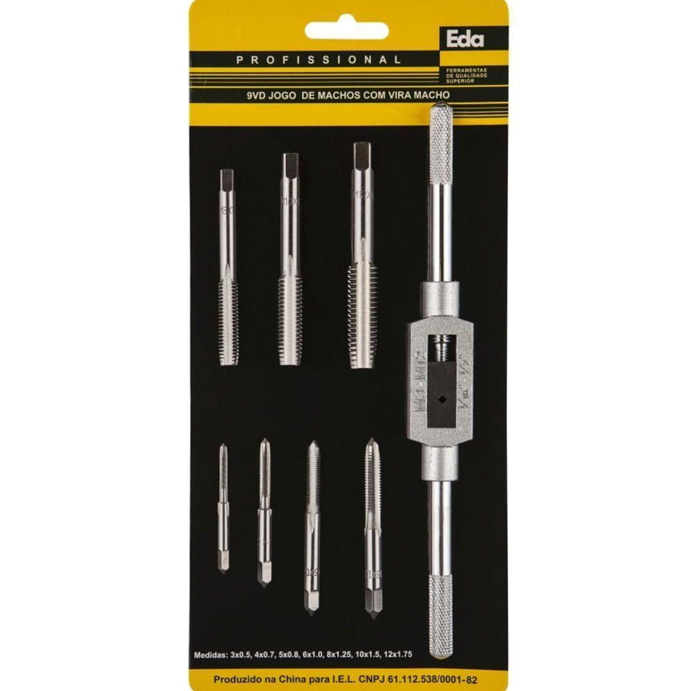 Kit De Machos E Vira-machos Com 8 Peças - 9vd - Eda - 3