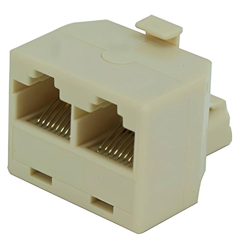 Adaptador Rj45 8p8c 2 Fêmeas 1 Macho - 2.2.214 - Speedlan - 1