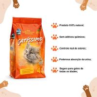 Kit 5 Areia Para Gato Gatissimo 4kg - 3