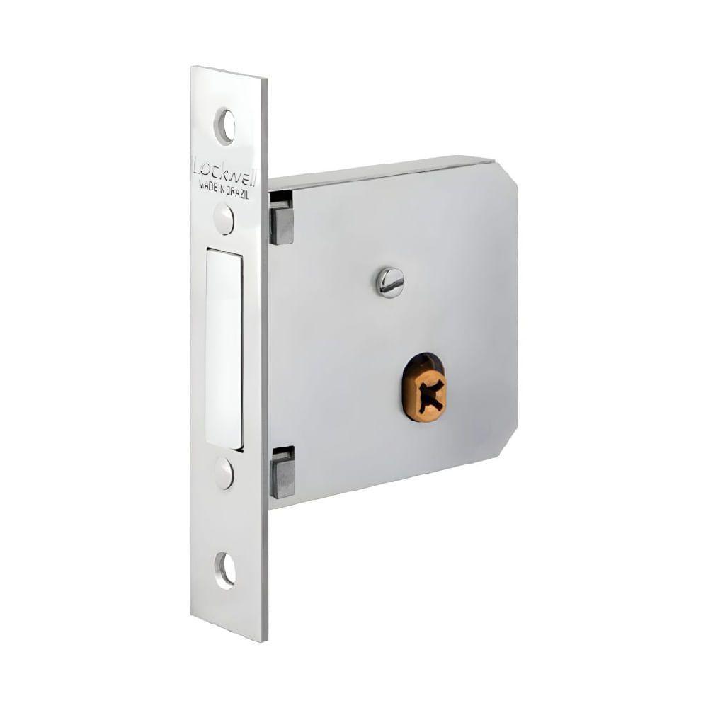 Super Trava 40mm Inox Escovado Dose Dupla - 9141-2 - Lockwell Super Trava 40mm Inox Dose Dupla - 9141-2 - Lockwell - 2