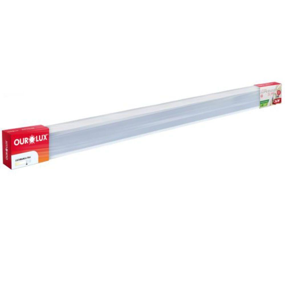 Luminária Superled Slim 100cm 36 Watts 6500k Bivolt - 05940 - Ourolux Luminaria Superled Slim 100cm 36w 6500k Bv Ourolux - 2