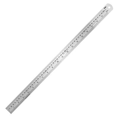 Régua De Aço Inox 20"" 50 Cm - 2ji - Eda Régua De Aço Inox 20" 500mm - 2ji - Eda