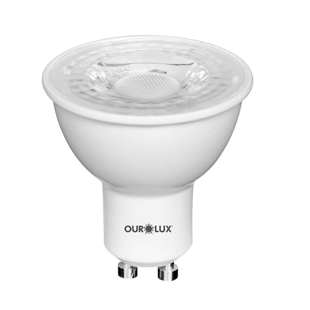 Lâmpada Superled Mr16 Gu10 De 4 Watts E 2700k - 20077 - Ourolux Lâmpada Superled Gu10 4w Bivolts 2700k - 20077 - Ourolux - 1