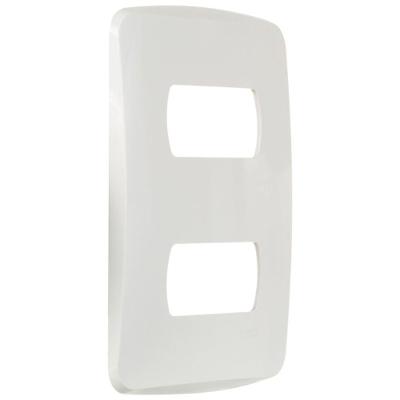 Placa 4x2 2 Postos Separados Branca Miluz - S3b77120 - Schneider Placa 4x2 2 Posto Separados Br Schneider