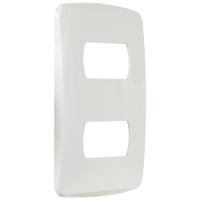 Placa 4x2 2 Postos Separados Branca Miluz - S3b77120 - Schneider Placa 4x2 2 Posto Separados Br Schneider - 1