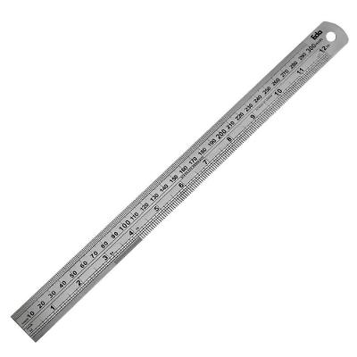 Régua De Aço Inox 12"" 30 Cm - 2jh - Eda Régua De Aço Inox 12" 300mm - 2jh - Eda