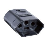 Plugue Fêmea Preto 2p+t De 20 Ampères E 250 Volts - 57403155 - Tramontina - 1