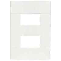 Placa 4x2 2 Postos Separados Branca Lunare - Prm44221 - Schneider Placa 4x2 2 Postos Separados Br Schneide - 1