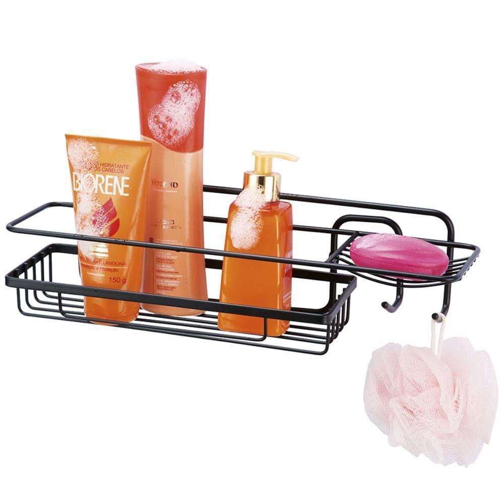 Prateleira Retangular Para Shampoo Black - 2516 - Arthi - 2