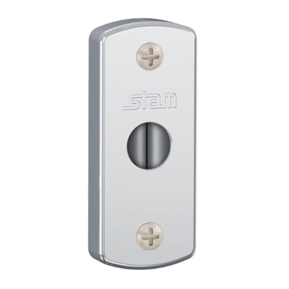 Fechadura Auxiliar 1003 Com Espelho De Inox Polido - 80071 - Stam Fechadura 1003 Esp. De Inox Polido - 80071 - Stam - 4