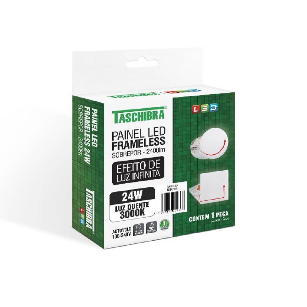 Painel Led Frameless Redondo Sobrepor 24 Watts 6500k - 15140128 - Taschibra - 3
