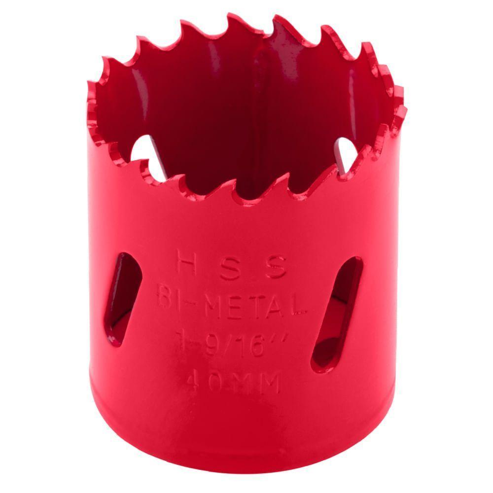 Serra Copo De Aço Rápido Bimetal Para Metais 40mm - 724409 - Mtx - 1