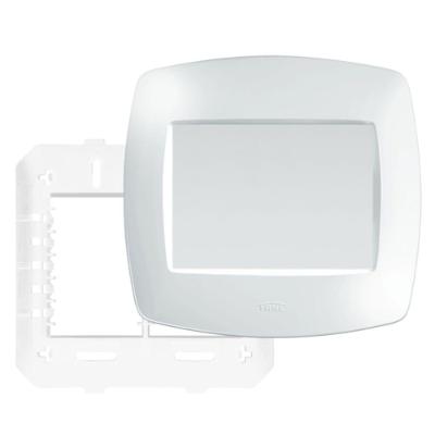 Placa 4"" X 4"" Com Suporte Cega Elegance - 2760 - Fame Placa Cega 4x4 C-suporte Fame 094.2760.0