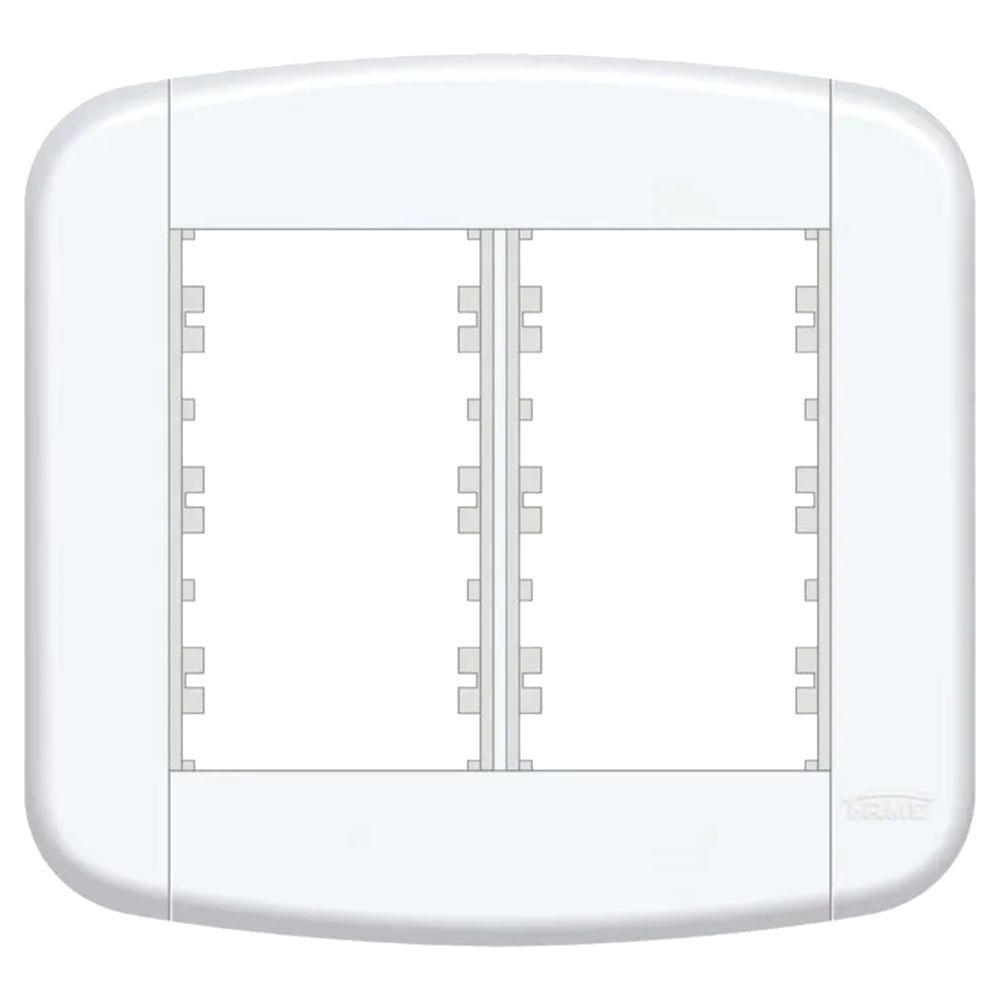 Placa 4x4"" - 6 Módulos Blanc Mais - 11439440 - Fame Placa 4x4 6 Modulos Blanc+ - 11439440 - Fame - 1