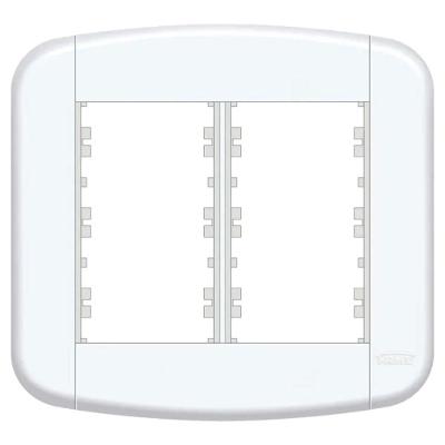 Placa 4x4"" - 6 Módulos Blanc Mais - 11439440 - Fame Placa 4x4 6 Modulos Blanc+ - 11439440 - Fame