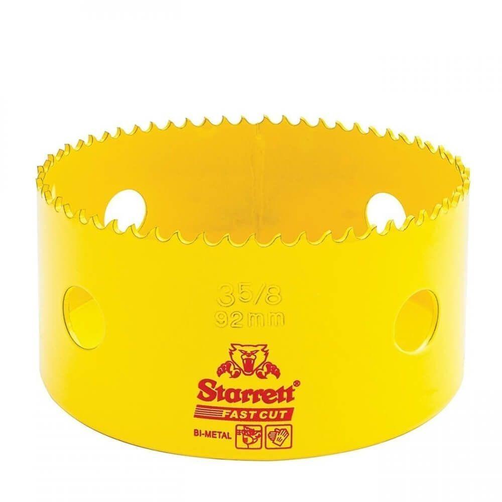 Serra Copo Bi Metal 3.5-8"" 92mm - Fch0358-g - Starrett Serra Copo Bimetal 3.5-8in 92mm Starrett - 1