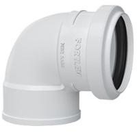 Joelho 90 Esgoto Com Anel 40mm - 11490404 - Fortlev Joelho 90 Esgoto 40mm C-anel - 1