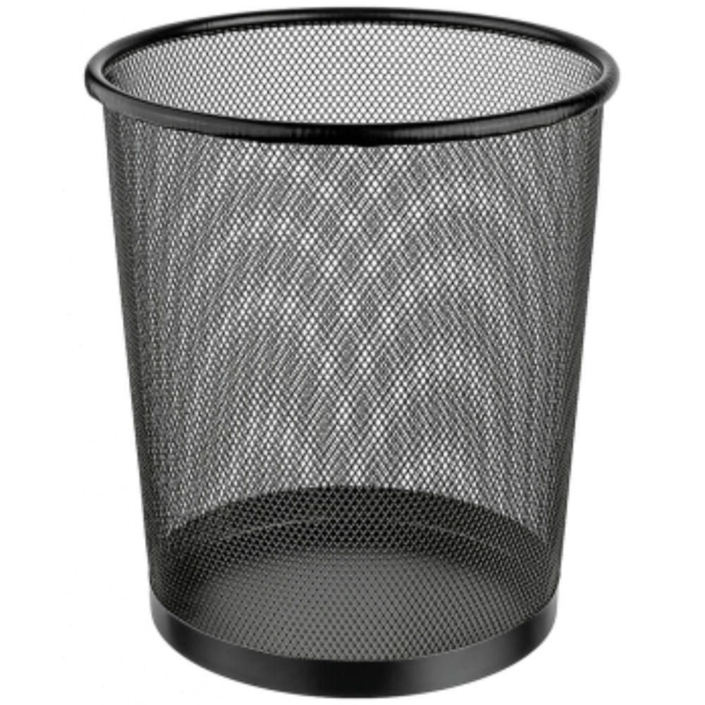 Lixeira De Ferro Redonda Preta 8,5 Litros - Or98010 - Ordene - 1