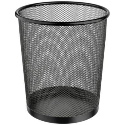 Lixeira De Ferro Redonda Preta 8,5 Litros - Or98010 - Ordene