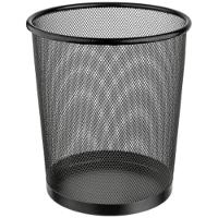 Lixeira De Ferro Redonda Preta 8,5 Litros - Or98010 - Ordene - 1