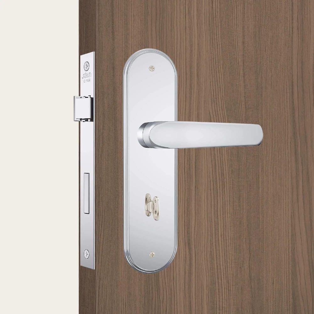 Fechadura Genoa 1620-09 Espelho Largo Em Inox Para Banheiro - 33598 - Stam - 3