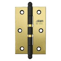 Dobradiça Pino E Bola 3.1-2" X 2.5-16" X 1,7mm Oxidado Com 2 Anéis - 42021 - Stam - 1