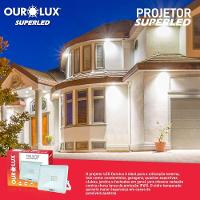 Projetor Slim Superled Branco 30 Watts Bivolt 6500k - 03262 - Ourolux - 3