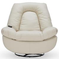 Poltrona Reclinável Elétrica Com Massagem E Aquecimento Salvana L07 Couríssimo Bege - Lyam Decor - 3