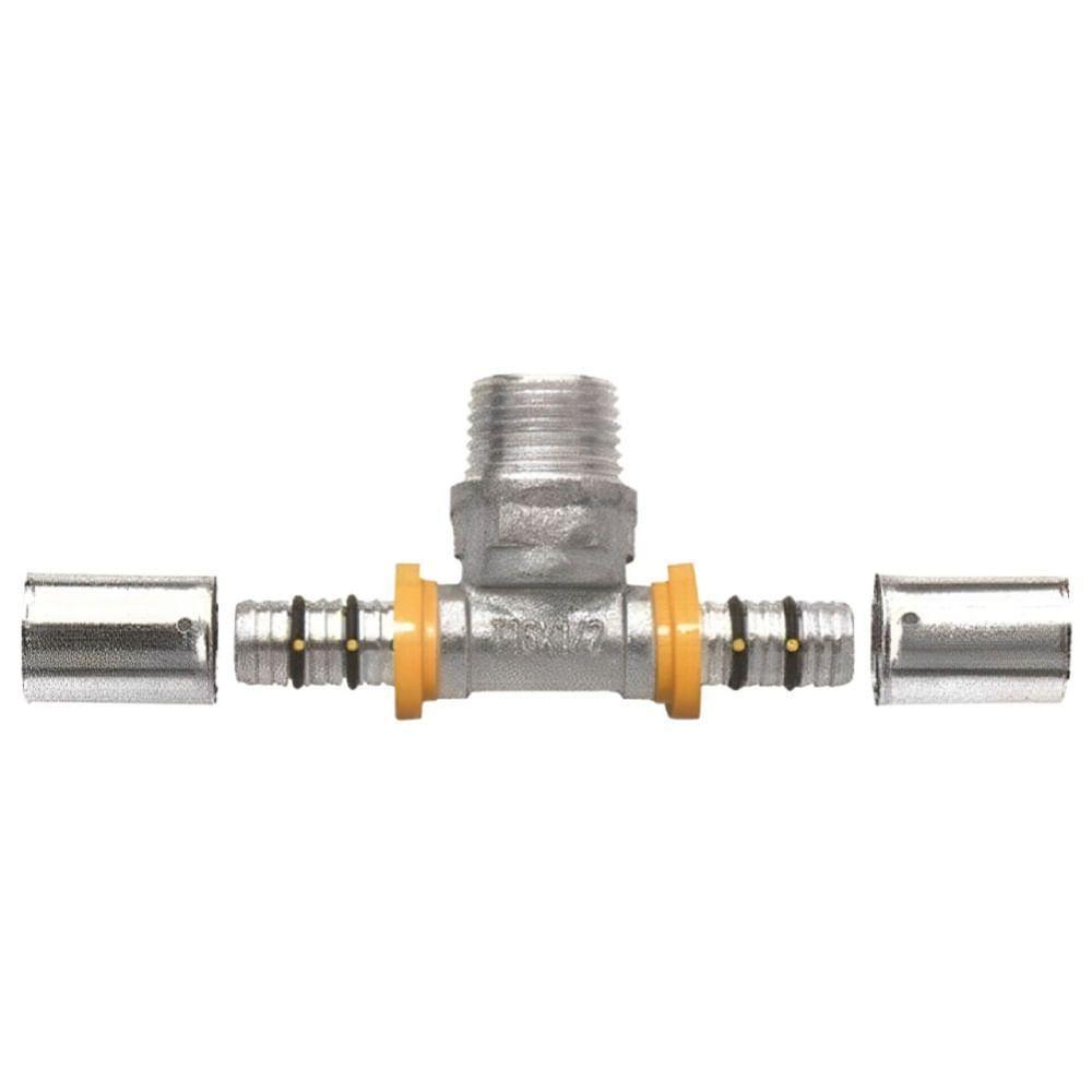 Tê Com Saída Rosca Macho 16mm 1-2"" - Gsm-1612 - Astra Te Com Saída Rosca Macho 16mm 1-2" - Gsm-1612 - Astra - 1