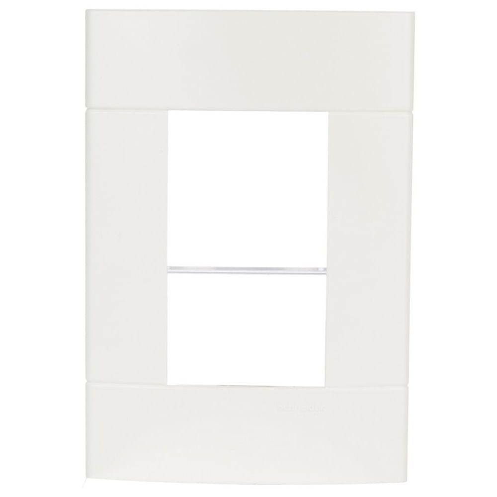 Placa 4x2 3 Postos Branca Lunare - Prm44231 - Schneider Placa 4x2 3 Postos Br Schneider Prm44231-lunare - 1
