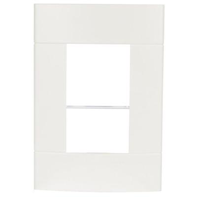 Placa 4x2 3 Postos Branca Lunare - Prm44231 - Schneider Placa 4x2 3 Postos Br Schneider Prm44231-lunare