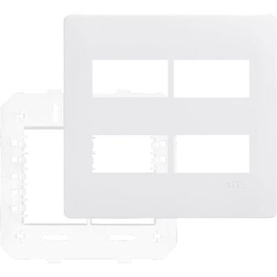 Placa Com Suporte 4""x4"" 4 Módulos Distanciados - 3642 - Fame Placa C-suporte 4x4 4 Modulos Distanciad 003642