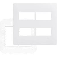 Placa Com Suporte 4""x4"" 4 Módulos Distanciados - 3642 - Fame Placa C-suporte 4x4 4 Modulos Distanciad 003642 - 1