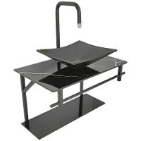 Lavatório Rubi Mármore 64x40cm Preto - 0169 - Dulluc - 1