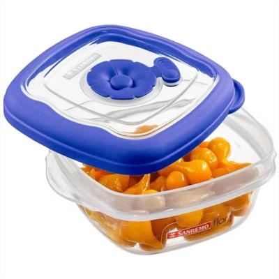 Pote Quadrado Pequeno Baixo Cores Sortidas 280ml - 707-5 - Sanremo Pote Quadrado Pequeno Baixo 280ml Sanrem 707-5