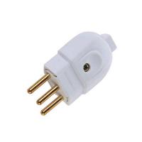 Plugue Macho 2p+t 20a 250v Branco Tramontina Plugue Macho Branco 2p+t De 20 Ampères E 250 Volts - 57402107 - Tramontina - 1