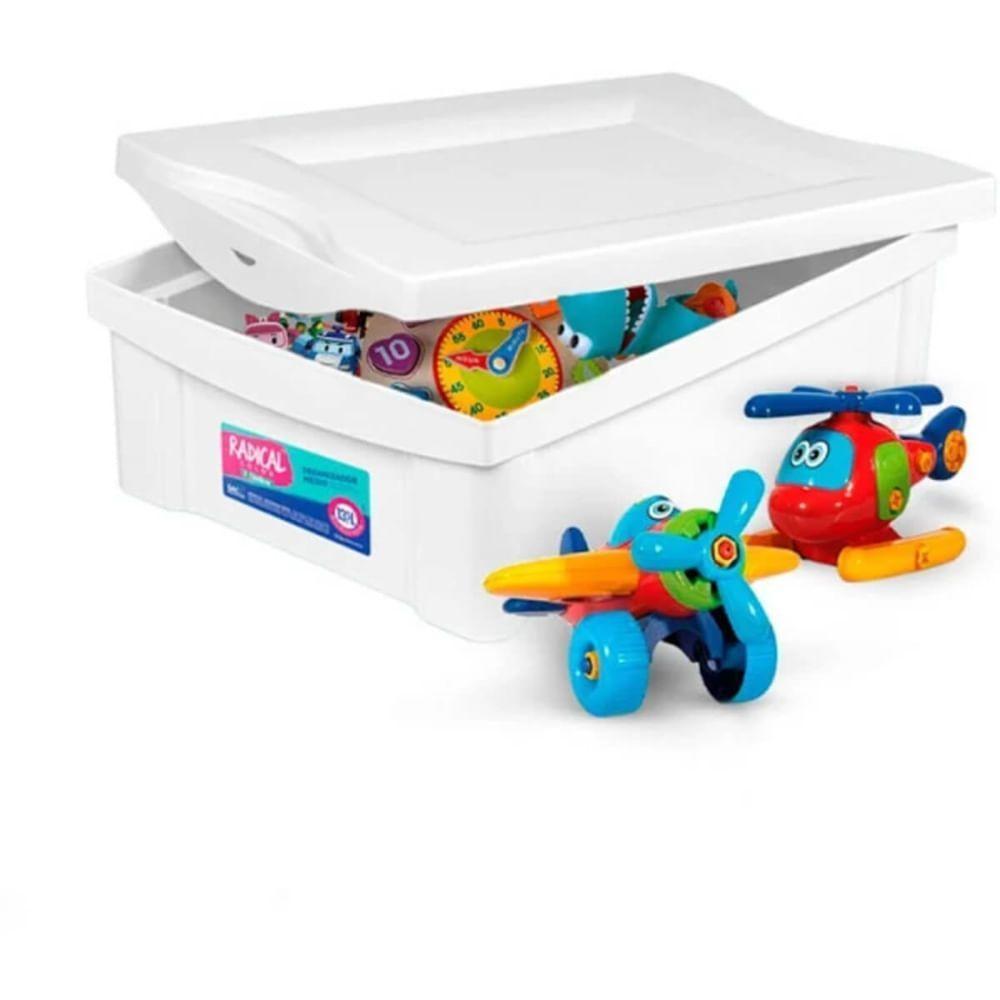 Organizador De Plástico Branco 13,5 Litros - Or21067 - Ordene - 4