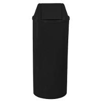 Lixeira De Plástico Preta 50cm Com Tampa 22 Litros - E12a-eb12 - Jsn Cesto Plastico Com Tampa Preta 50cm - Eb12p - Jsn - 1