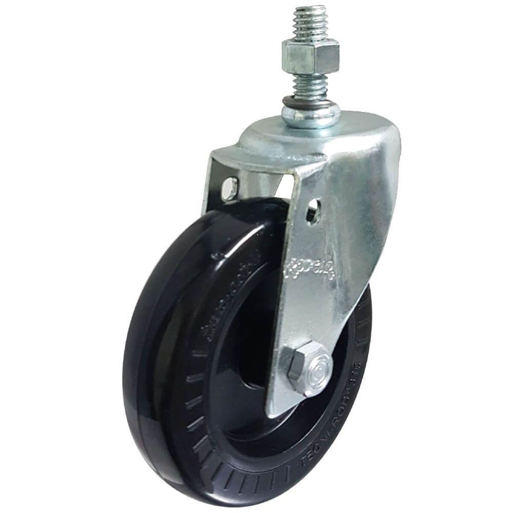 Rodízio Fixo Com Capacidade De 70 Kilos Frr 310 Pp - 116046 - Rod-car - 1