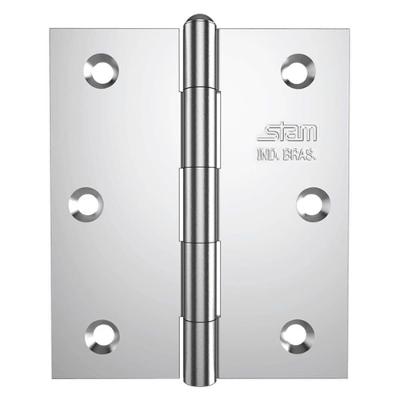 Dobradiça 3.1-2" X 3" X 1,9mm Galvanizado Com Pino Rever?ivel E Canto Reto - 42082 - Stam