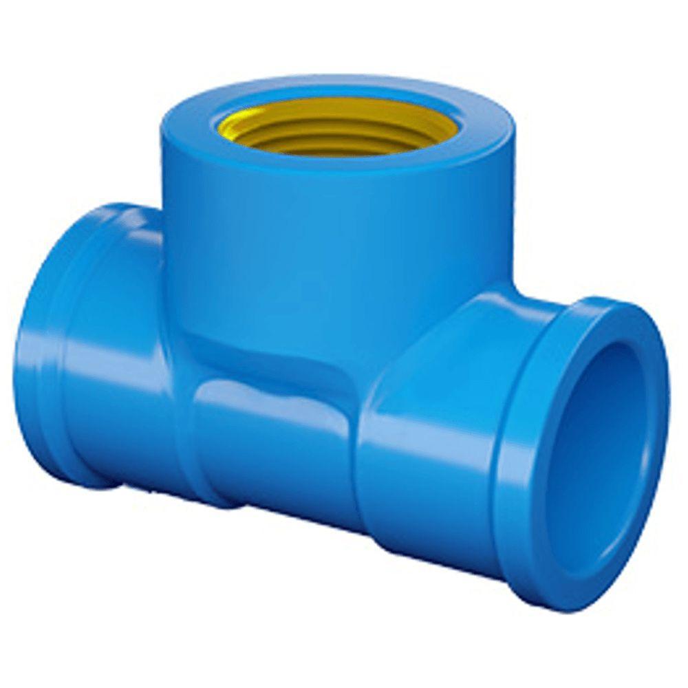 Tê 90 Soldavel Rosca Bucha De Latão 25x1-2 - 10322512 - Fortlev Te 90 Soldavel 1-2x25 Rosca Bucha Latao - 1