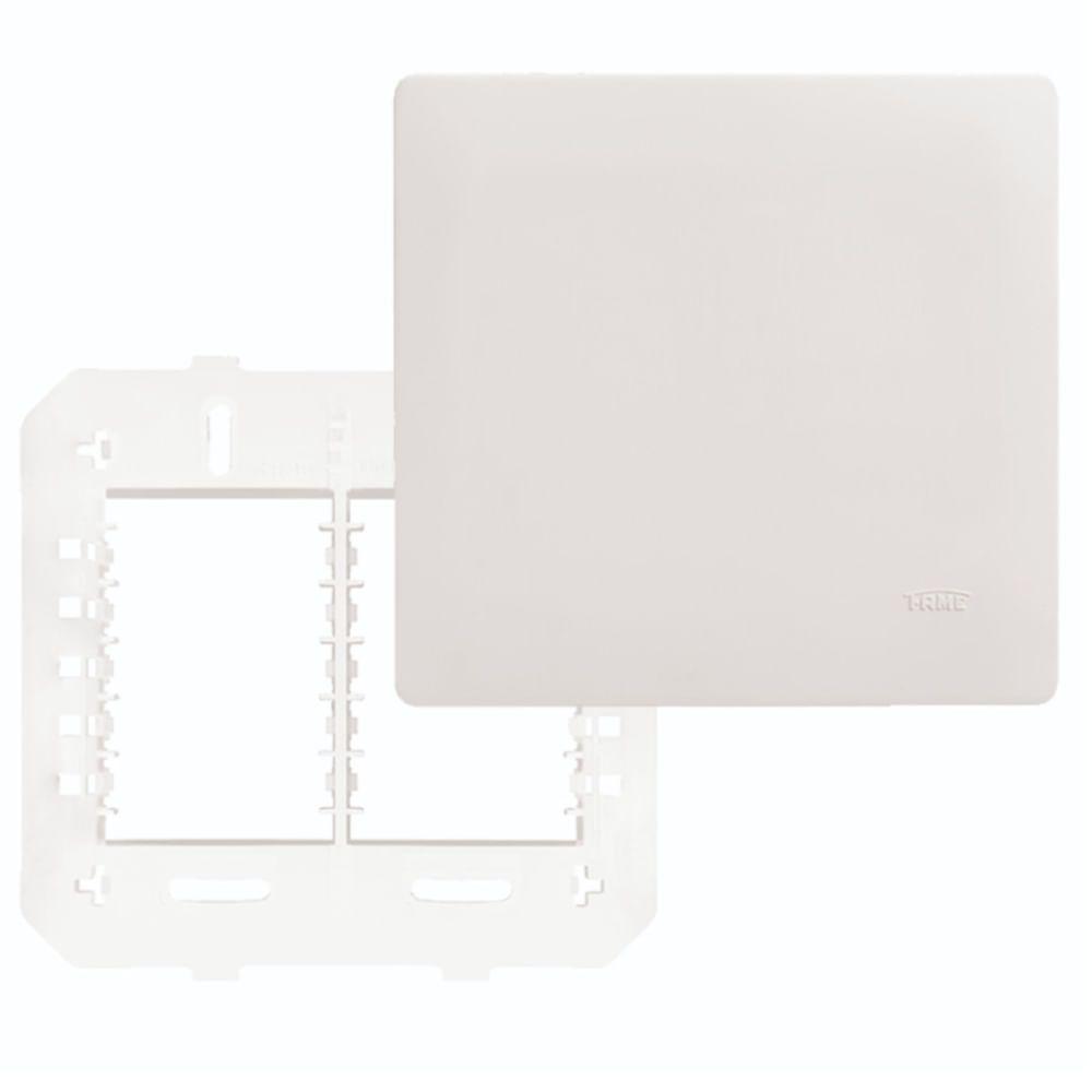 Placa Com Suporte 4""x 4"" Cega - 3638 - Fame Placa C-suporte 4x4 Cega Fame 003638 - 1