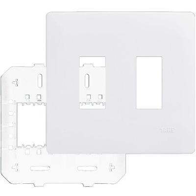 Placa Com Suporte 4""x4"" 2 Módulos Verical - 3640 - Fame Placa C-suporte 4x4 2 Modulos Vertical 003640 Fame