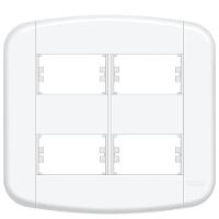 Placa 4x4"" - 4 Módulos Distanciados Blanc Mais - 11439430 - Fame Placa 4x4 4 Modulos Dist Blanc+ - 11439430 - Fame - 1