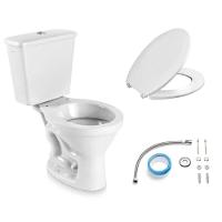 Kit Bacia Com Caixa Acoplada Sabará Com Assento + Kit Para Instalação Branco - Cbsra00 - Icasa - 1